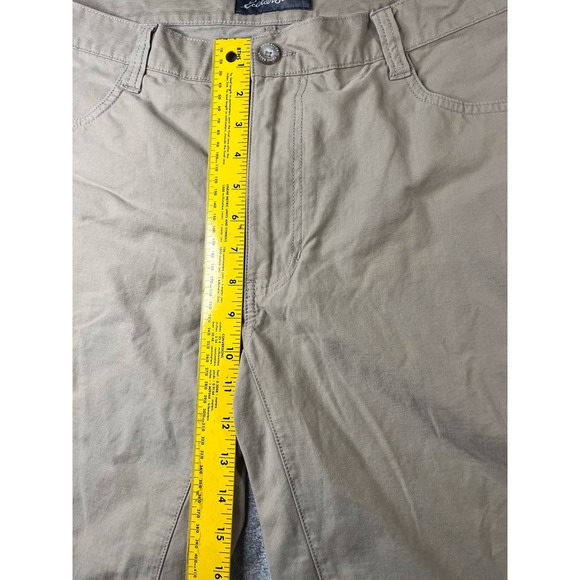 Eddie Bauer Mens Tan Canvas Utility Shorts Outdoor Casual Comfort - Picture 8 of 11